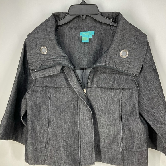 Sandro Sportswear Jacket, Black, Zip Up, Size Small - Picture 13 of 16